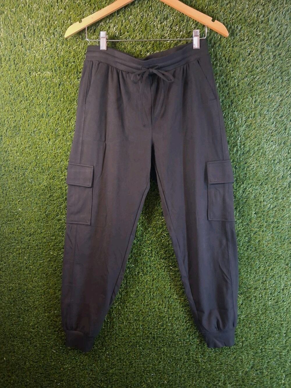 Nicole Miller New York White Linen Cargo Pants Womens Size Small S Mid Rise 26"